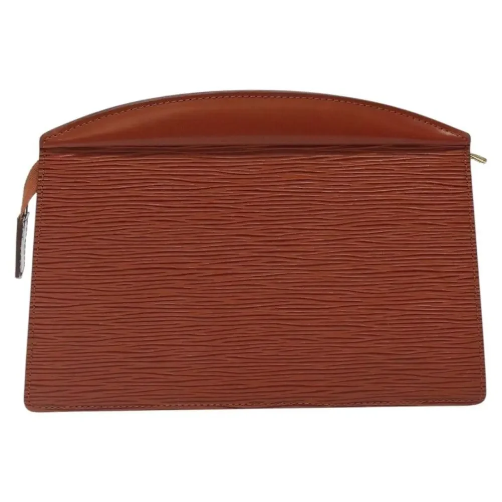 Louis Vuitton Epi Trousse Crete Pouch Brown